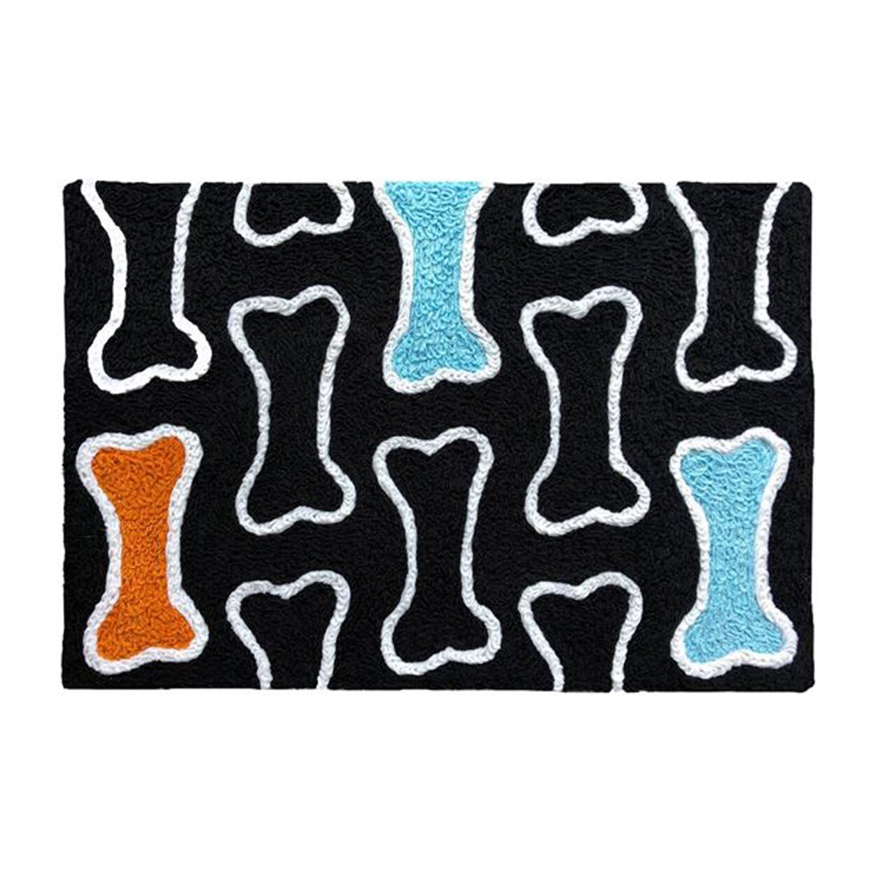 Jellybean Home Decorative Indoor Accent Rug Bone Crazy - 20&#x22; X 30&#x22;