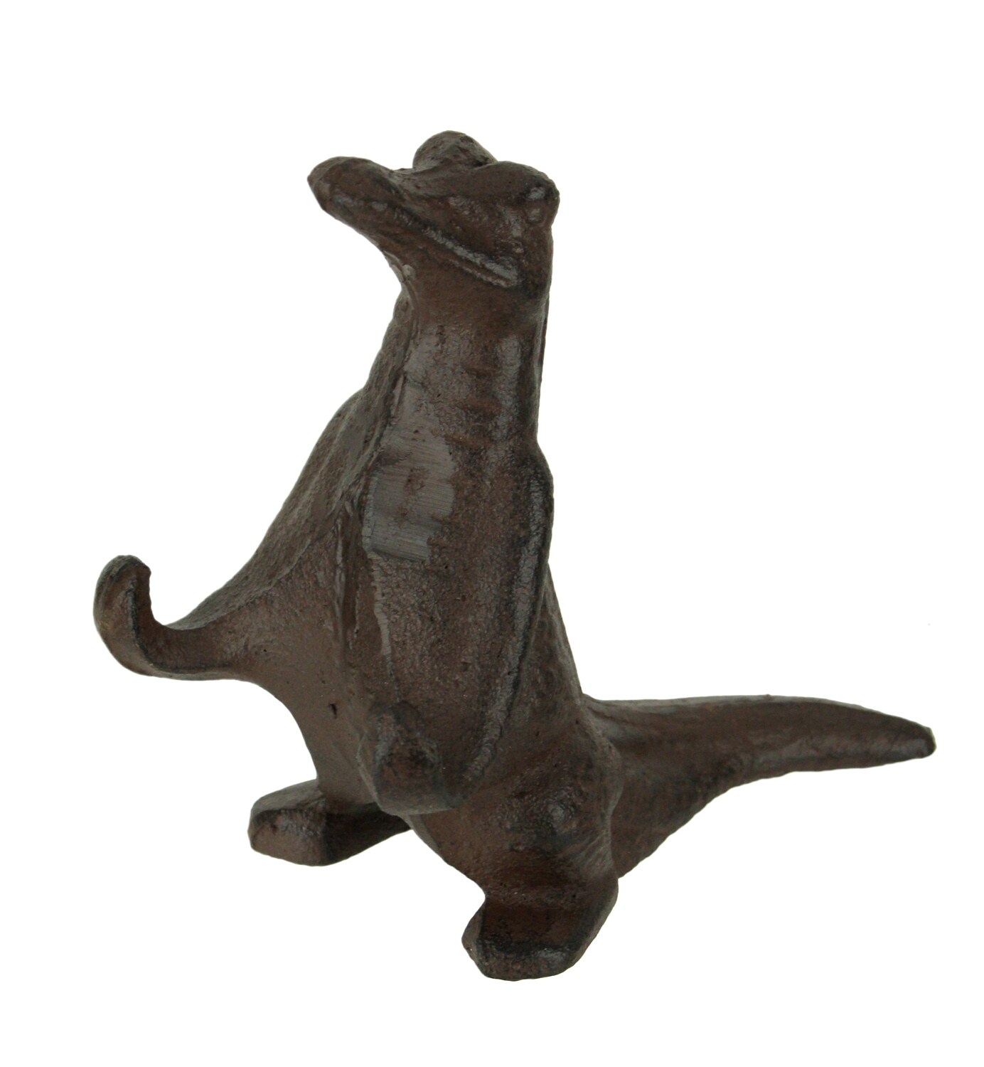 Brown Cast Iron Alligator Cell Phone Stand