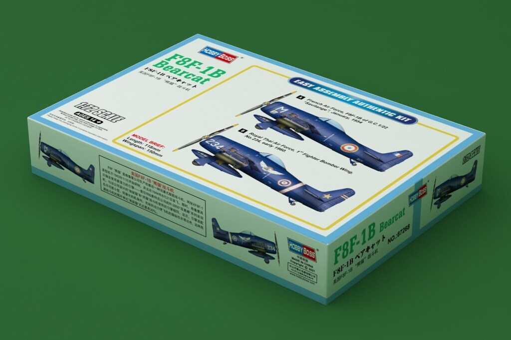 HobbyBoss  1/72 F8F-18 BEARCAT Plastic Model