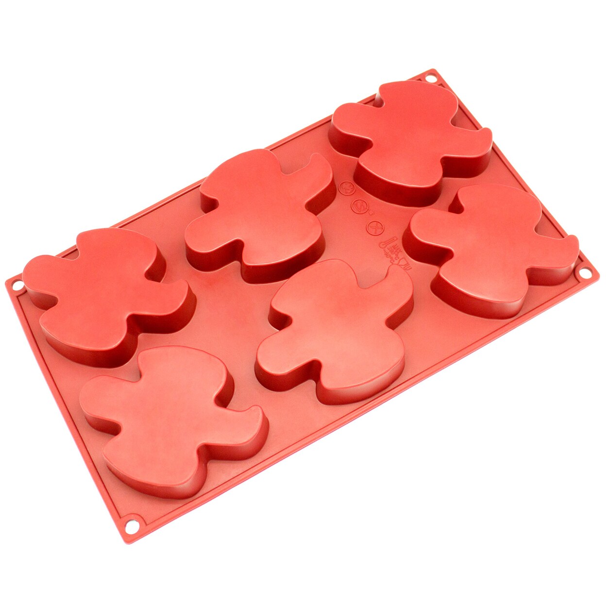 Freshware   Silicone Mold, Soap Mold for Pudding, Muffin, Cupcake, Cheesecake and Soap, Leaf, 6-Cavity