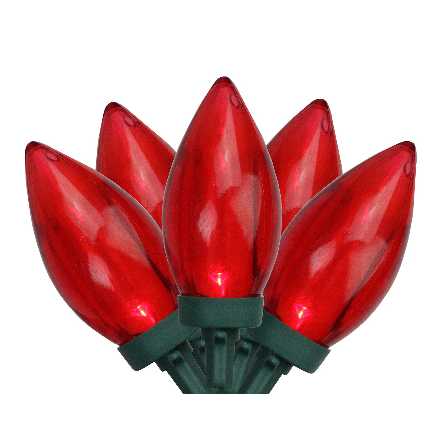 Northlight LED C9 Christmas Lights - Red - 16' Green Wire - 25ct