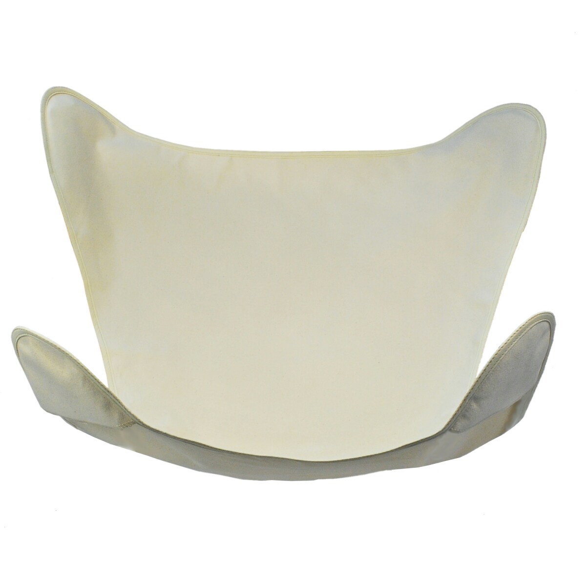CC Outdoor Living 35&#x22; White Natural Solid Replacement Cover for Butterfly Chair