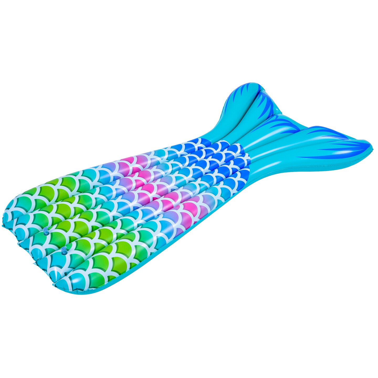 Pool Central 5.75&#x27; Blue and Green Mermaid Tail Swimming Pool Float