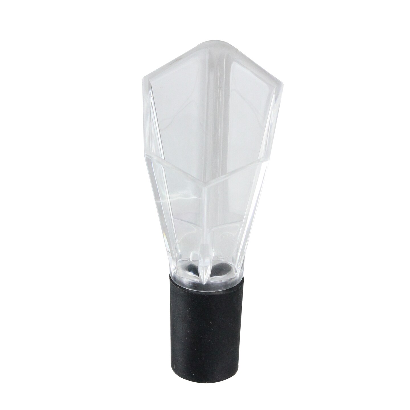 Wild Eye 3.5&#x22; Handcrafted Diamond Design Clear Wine Aerator with Pour Spout