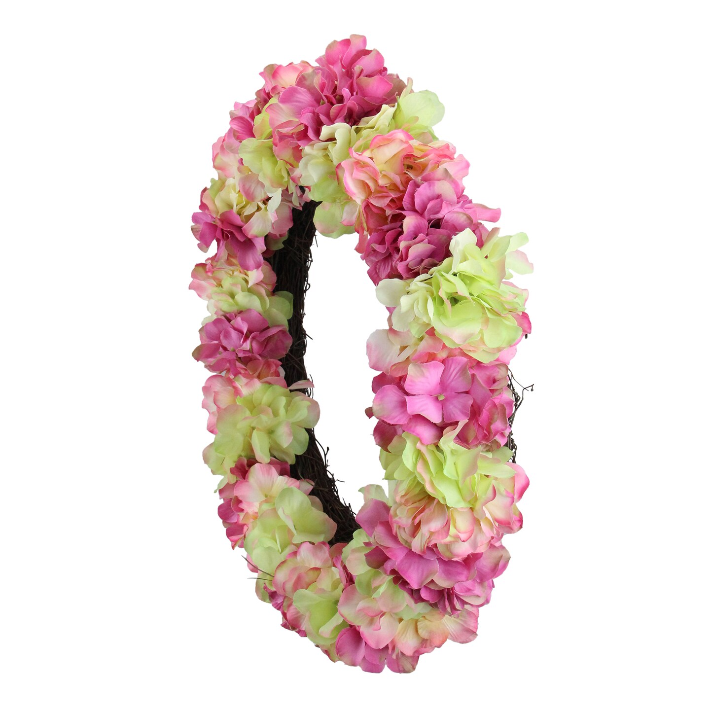 Northlight Hydrangea Twig Floral Wreath - Thumbnail 3