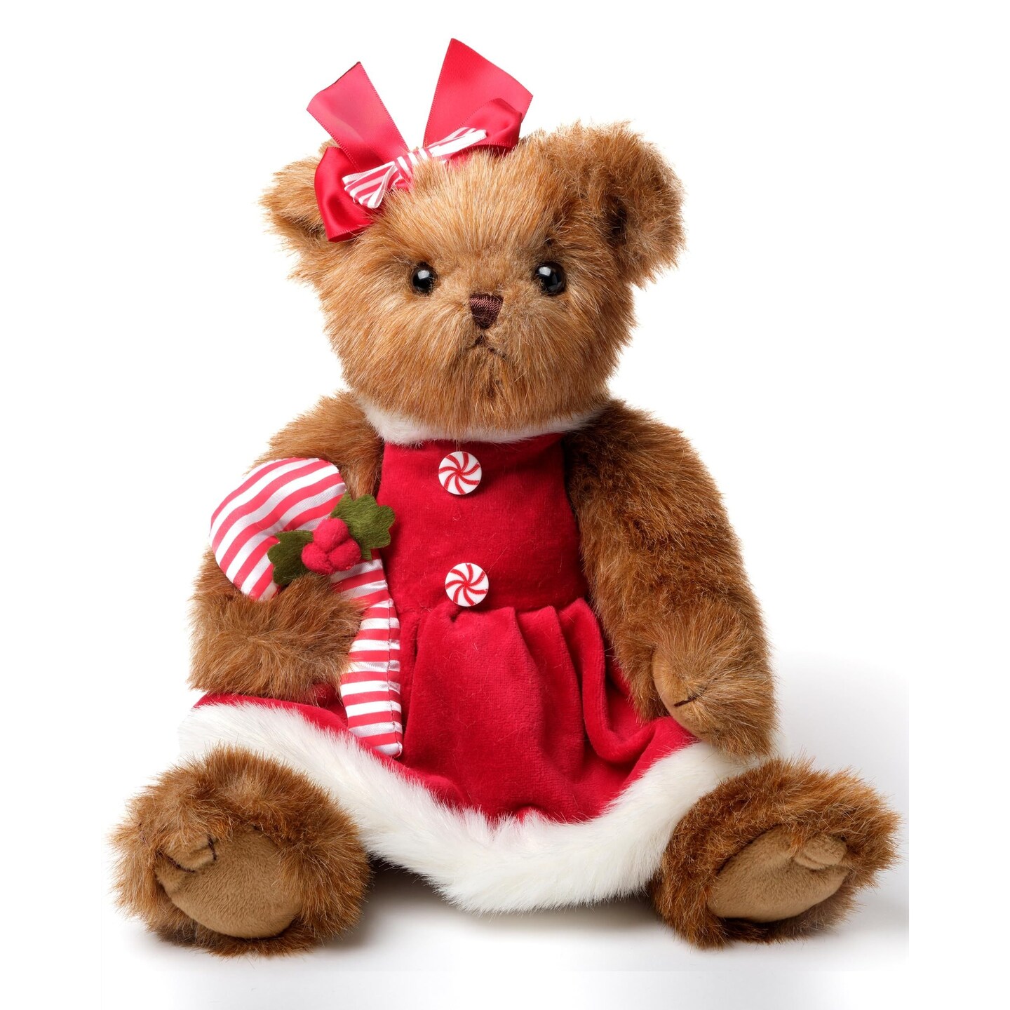 Bearington Christa Cane Christmas Stuffed Animal 14 Inch Christmas Teddy Bear Plush Michaels