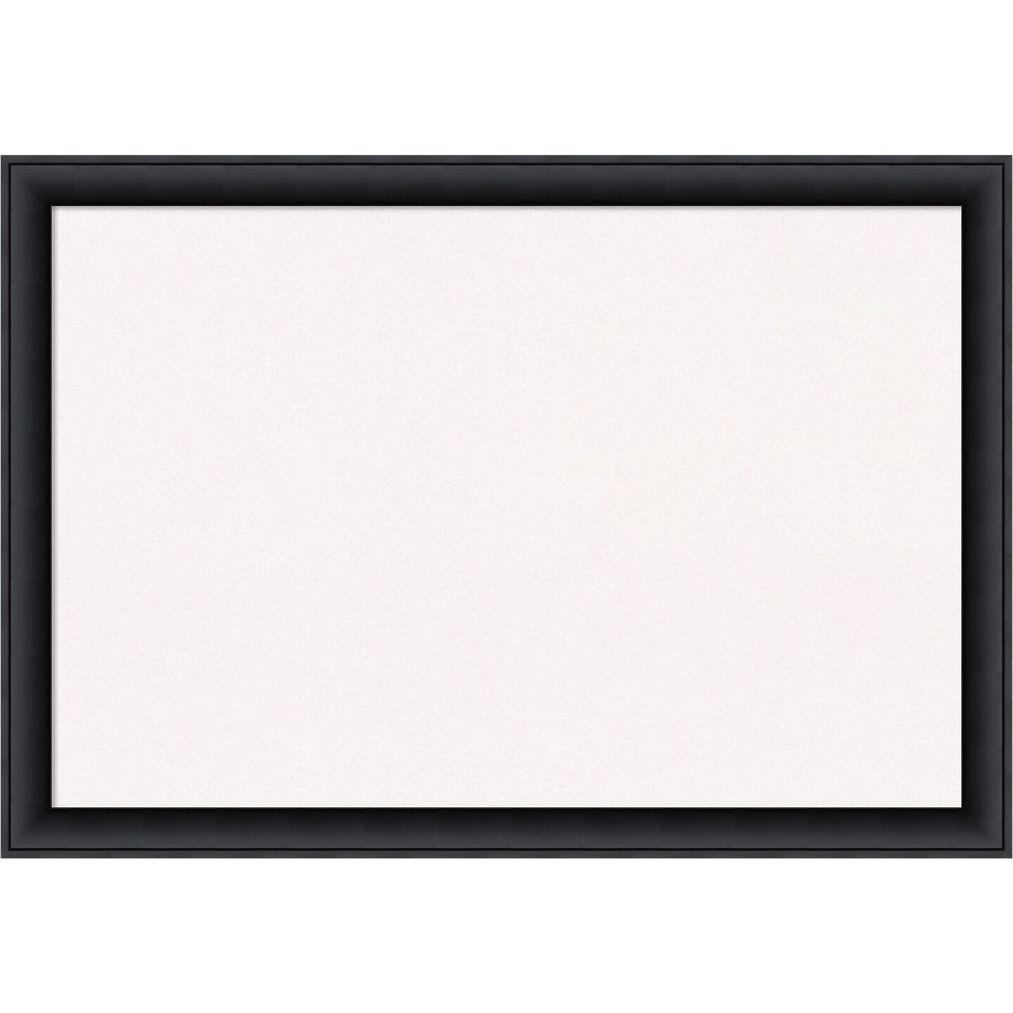 Nero Black Wood Framed Corkboard, White Cork
