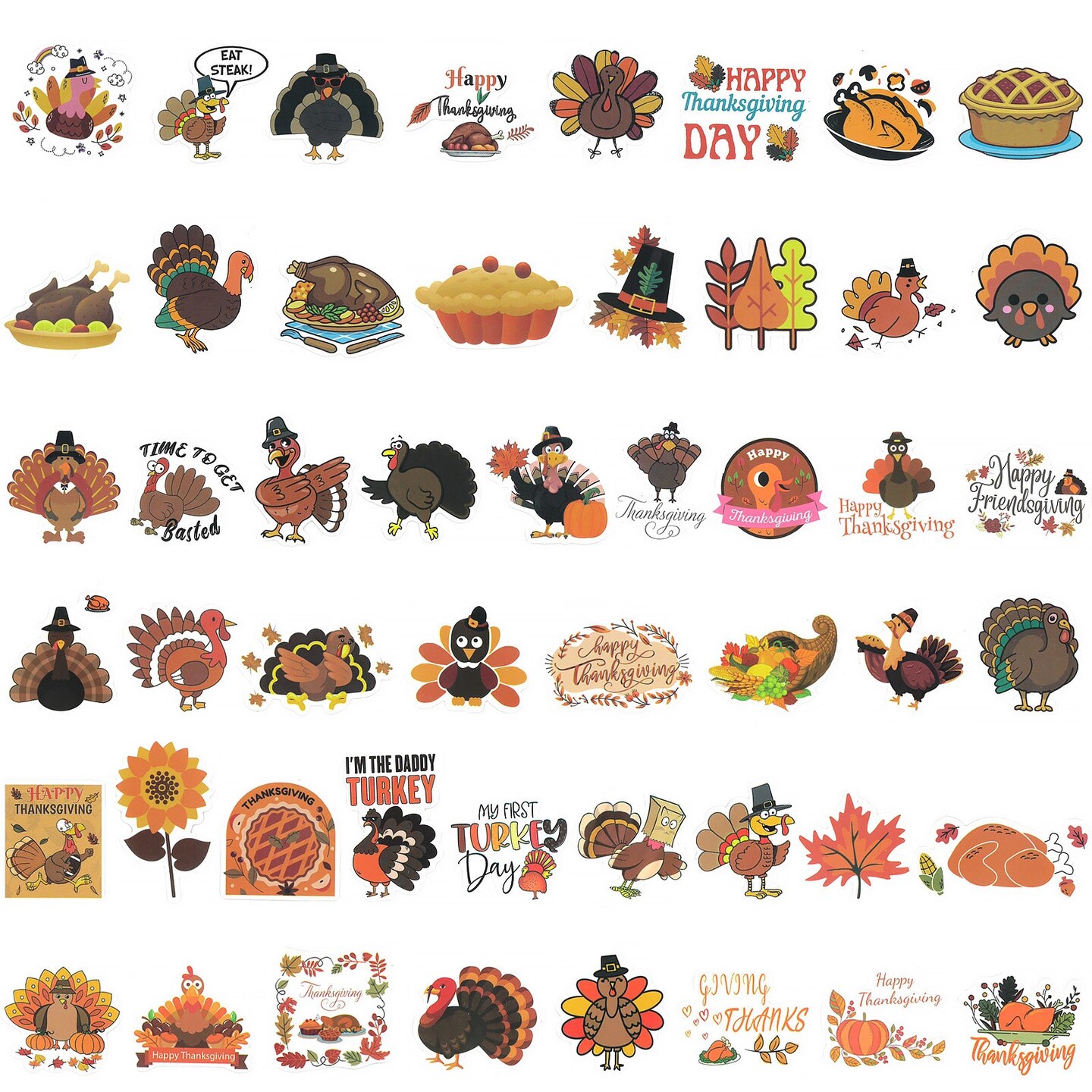Wrapables Waterproof Vinyl Stickers for Water Bottles, Laptop, Phones, Skateboards, Decals for Teens, 100pcs