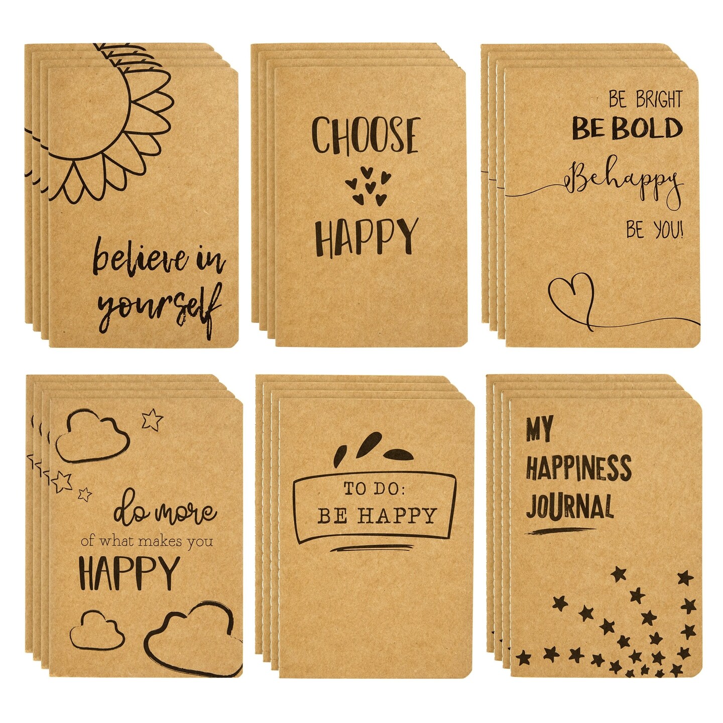 Be Happy Be Bright Be You!: A blank lined journal with