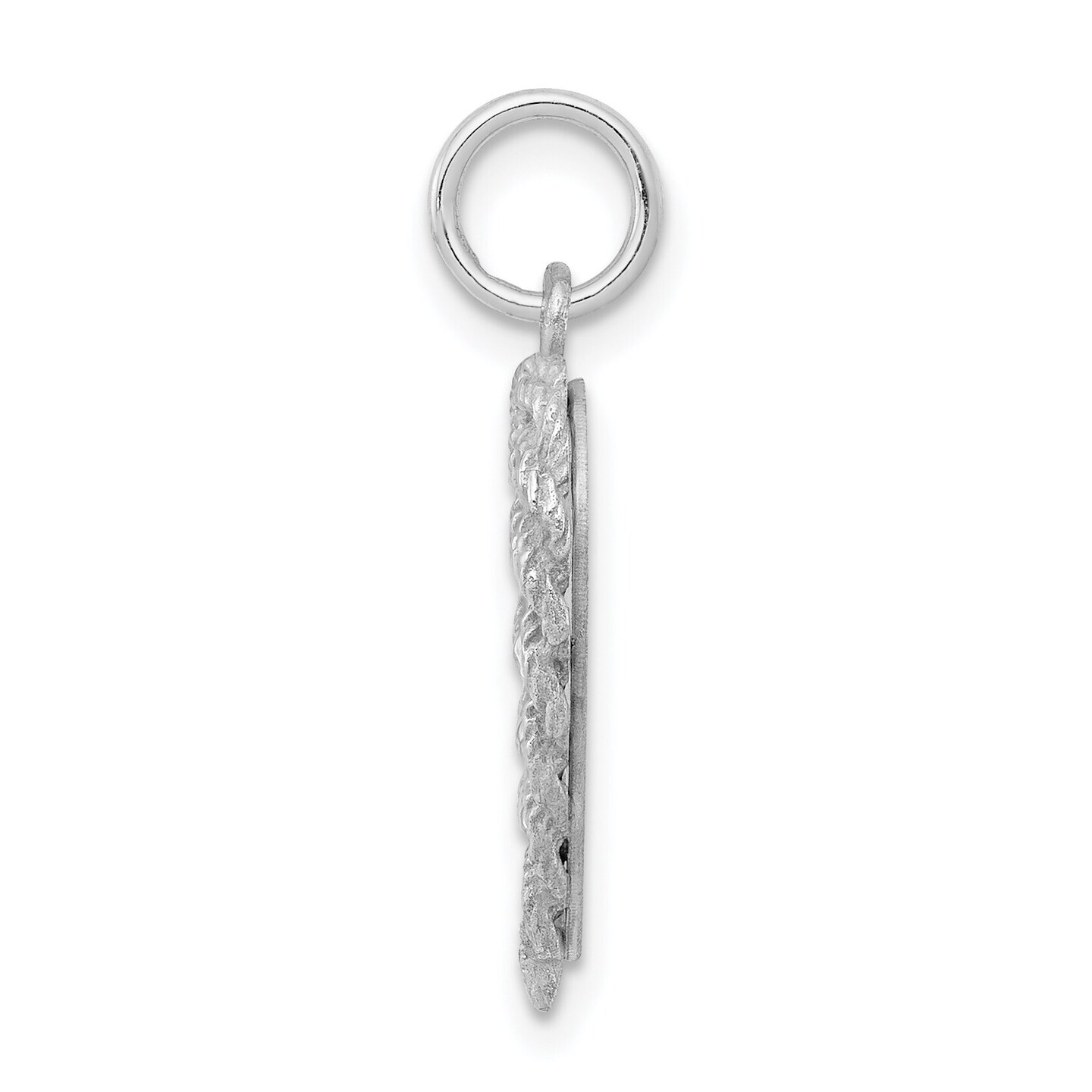 Sterling Silver Baptism Charm Jewerly 25mm x 17mm