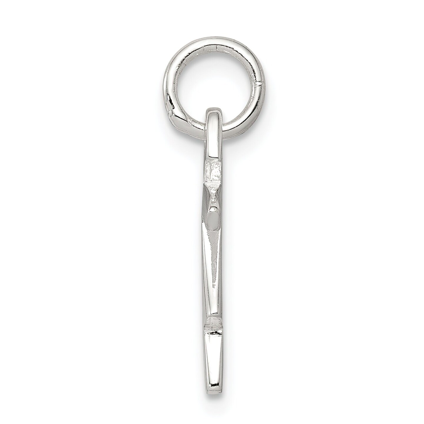 Sterling Silver Girl Charm Pendant Jewelry Silhouette 20mm x 11mm