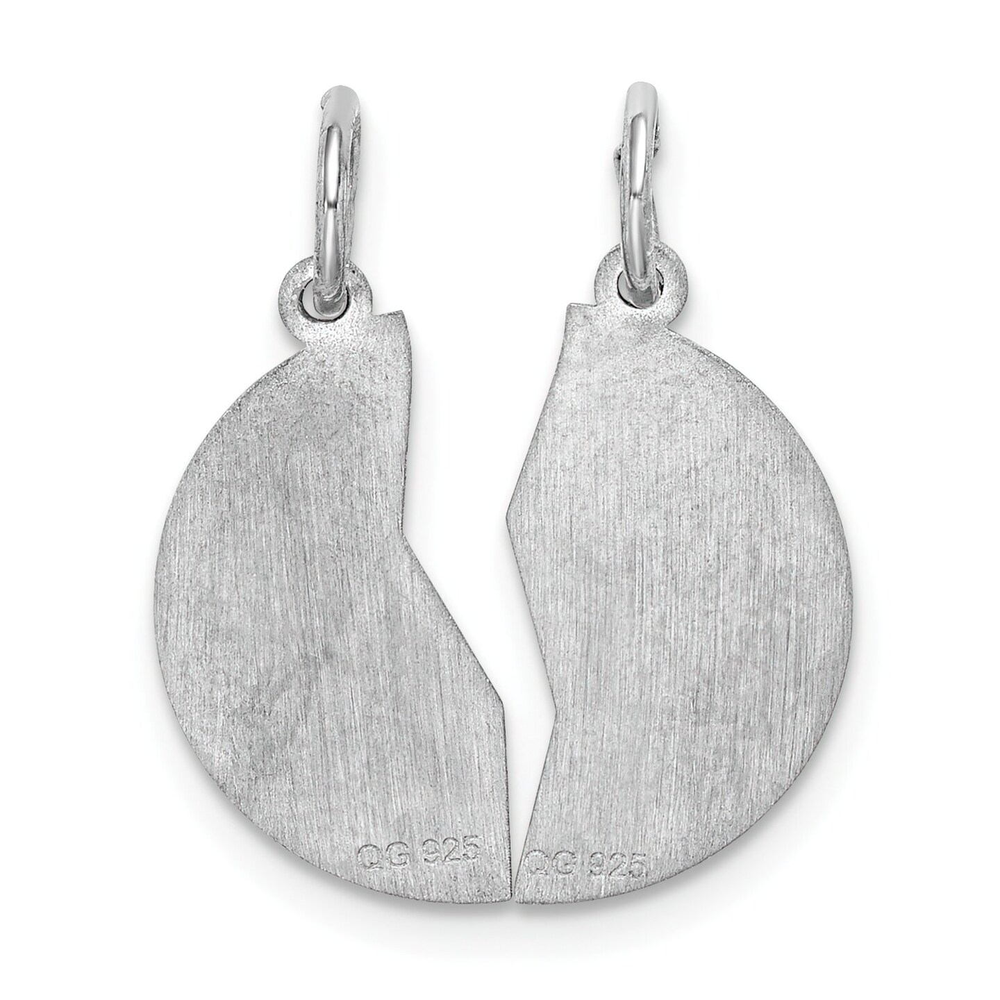 Sterling Silver Mizpah Charm Jewerly 21mm x 9mm