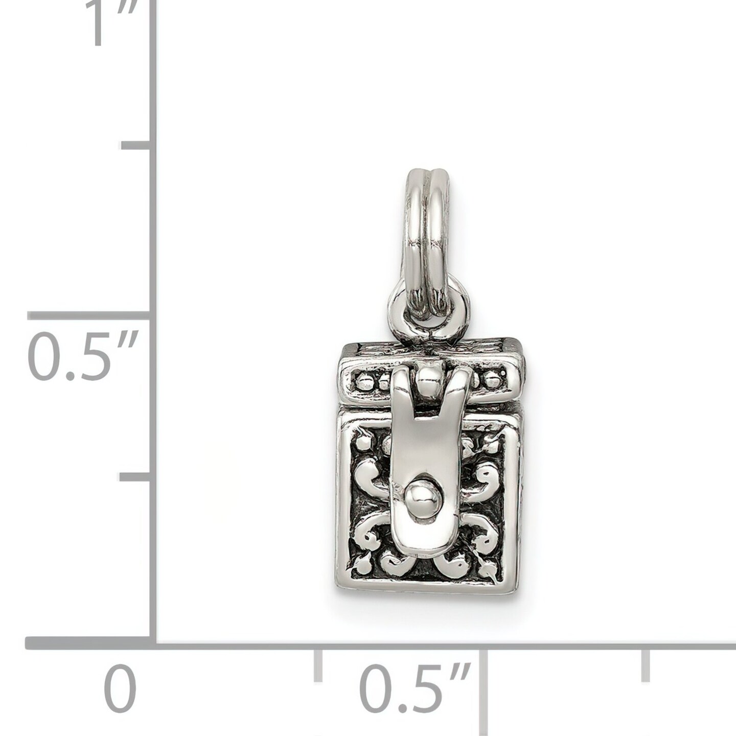 Sterling Silver Angel Charm Jewerly 13mm x 10mm