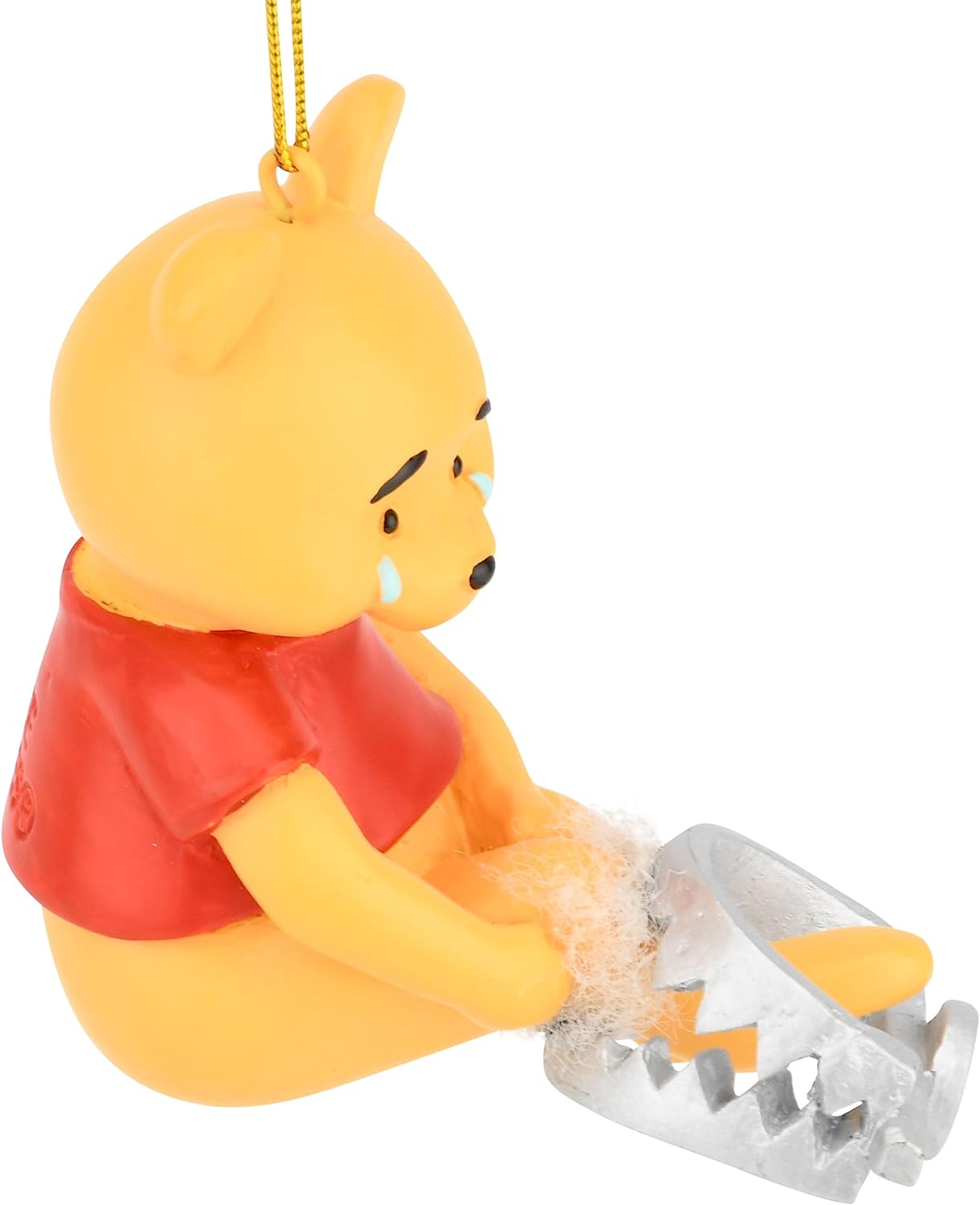 Tree Buddees Winne The Pooh Caught in a Bear Trap Funny Christmas Ornament Decoration