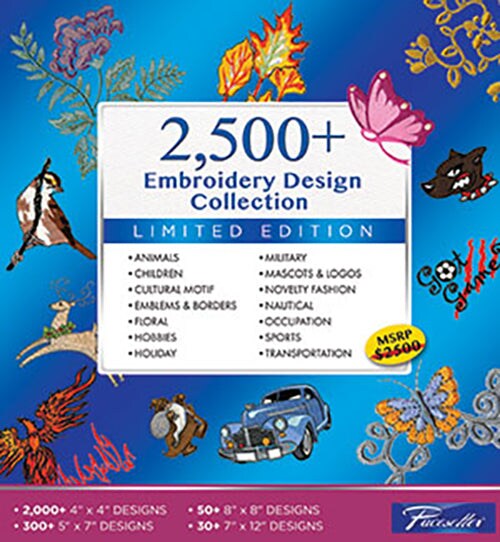 Brother SAEMB2500 2500 Plus Embroidery Design Software Collection