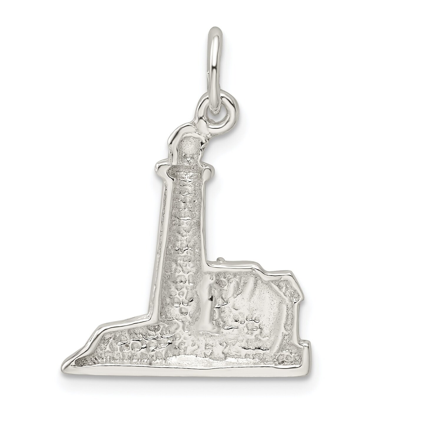 Sterling Silver Lighthouse Charm Pendant Jewelry 23mm x 22mm