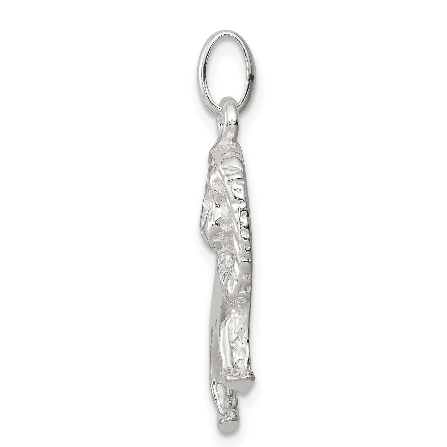 Sterling Silver Lion Charm Pendant Jewelry FindingKing 22mm x 21mm