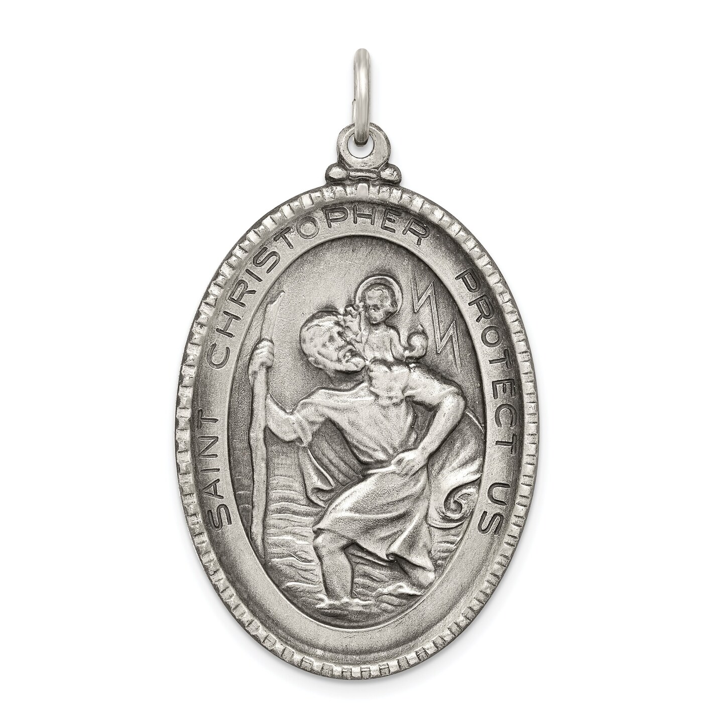 Sterling Silver Saint Christopher Medal