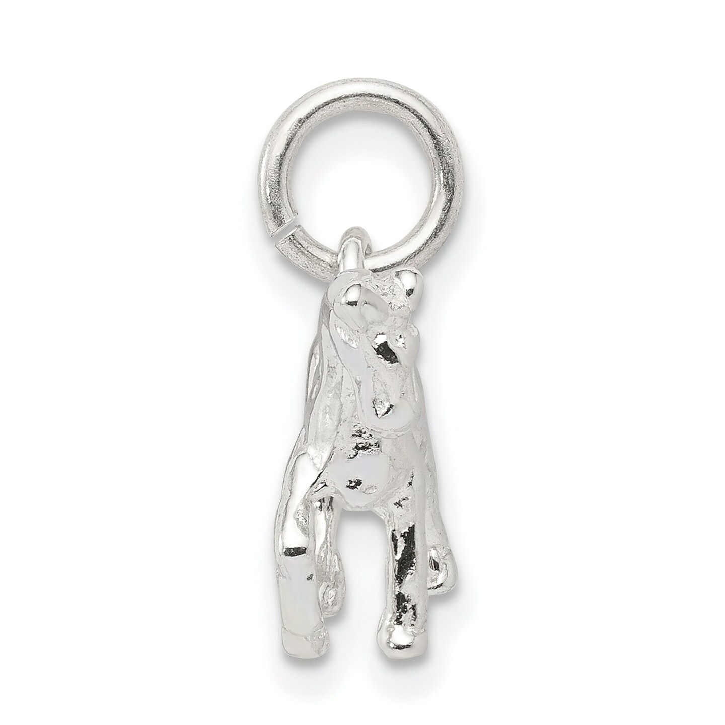 Sterling Silver Horse Charm Jewelry Animal Jewelry 19mm x 16mm