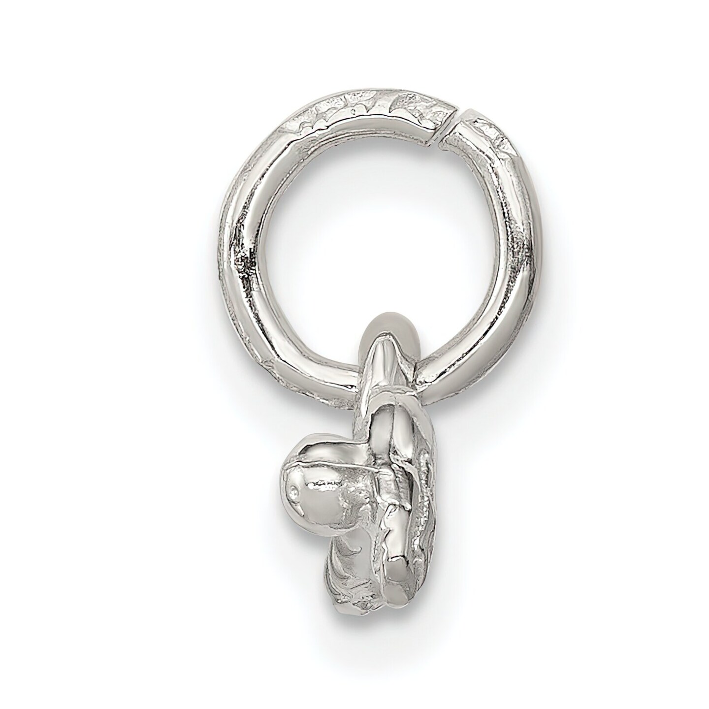 Sterling Silver Golf Club &#x26; Ball Charm Pendant Jewelry 19mm x 10mm