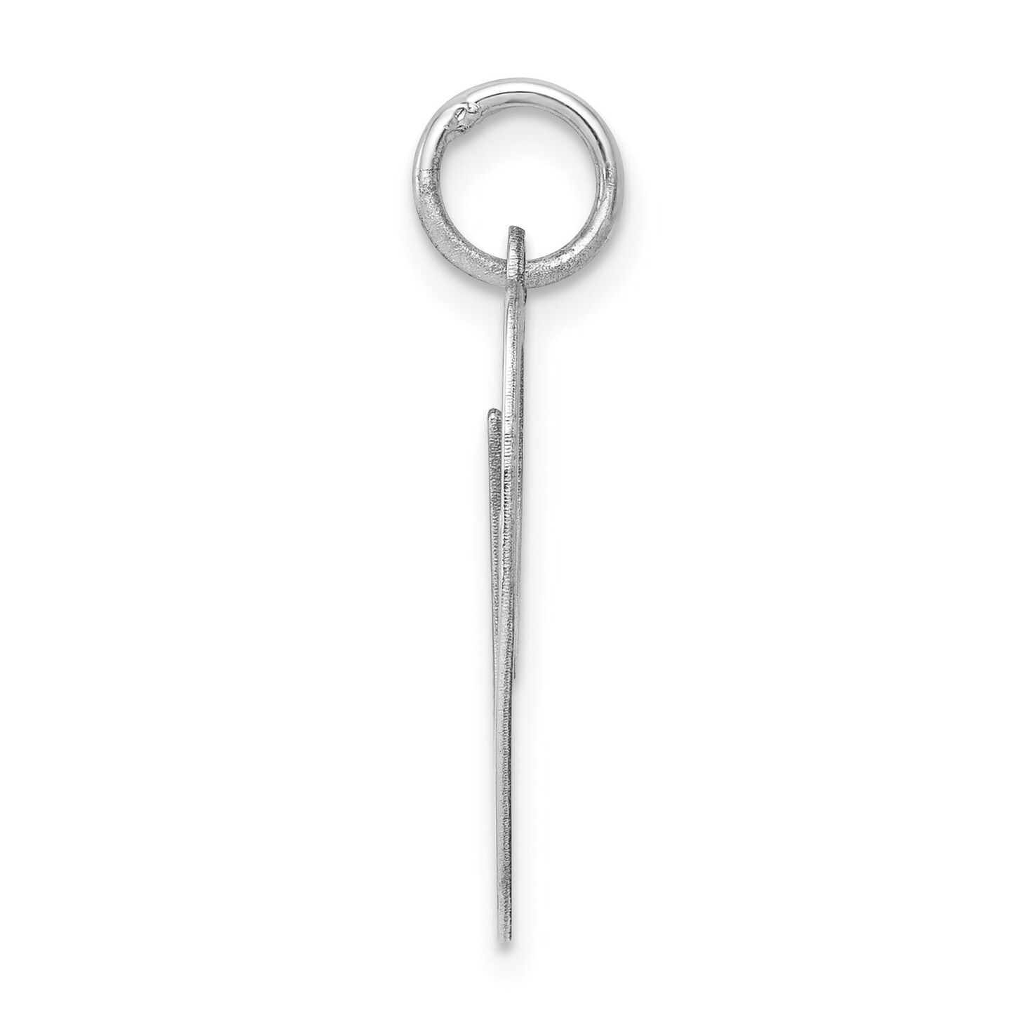 Sterling Silver Large Script Initial Letter O Charm Jewerly 21mm x 17mm