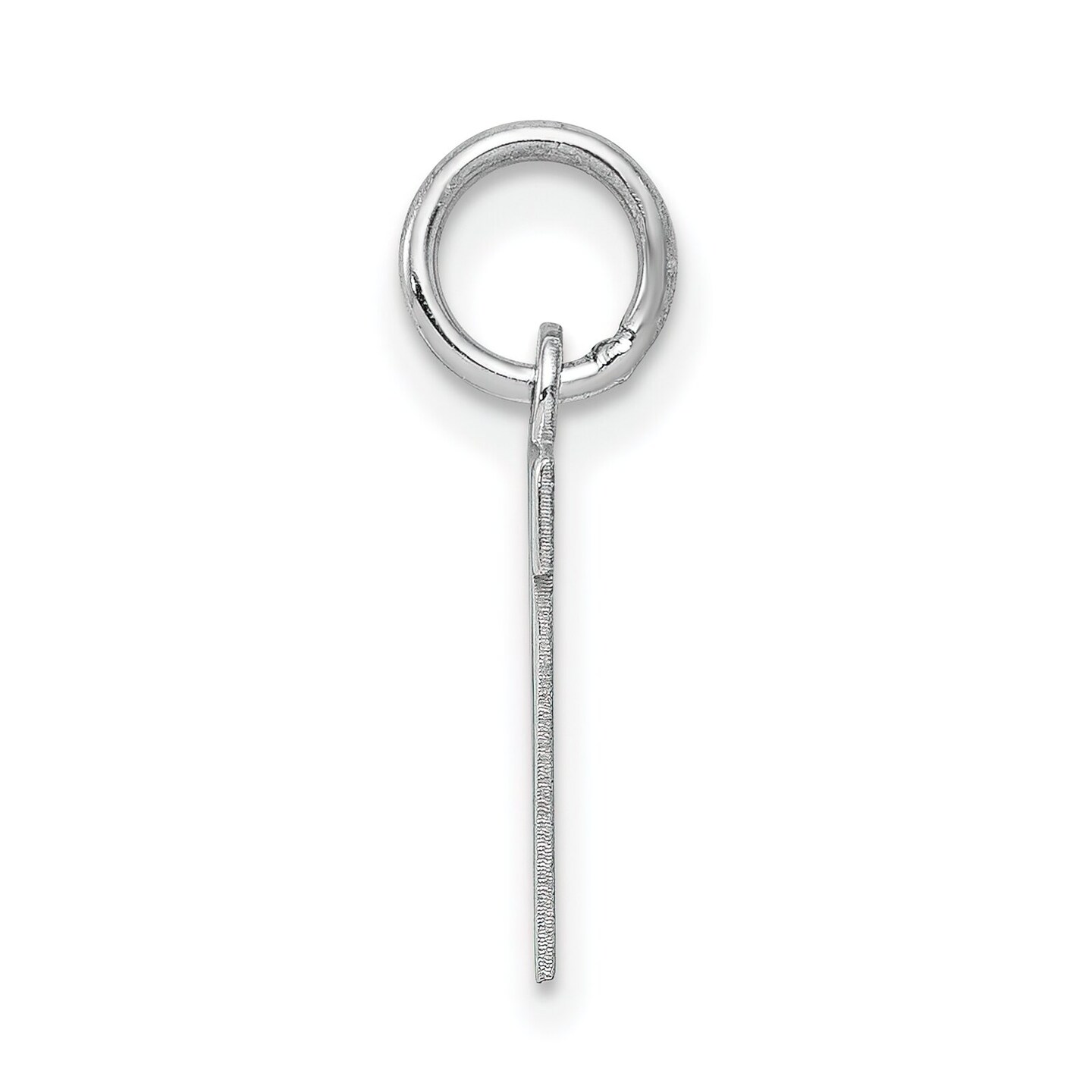 Sterling Silver Small Block Initial Letter N Charm Jewerly 16mm x 10mm