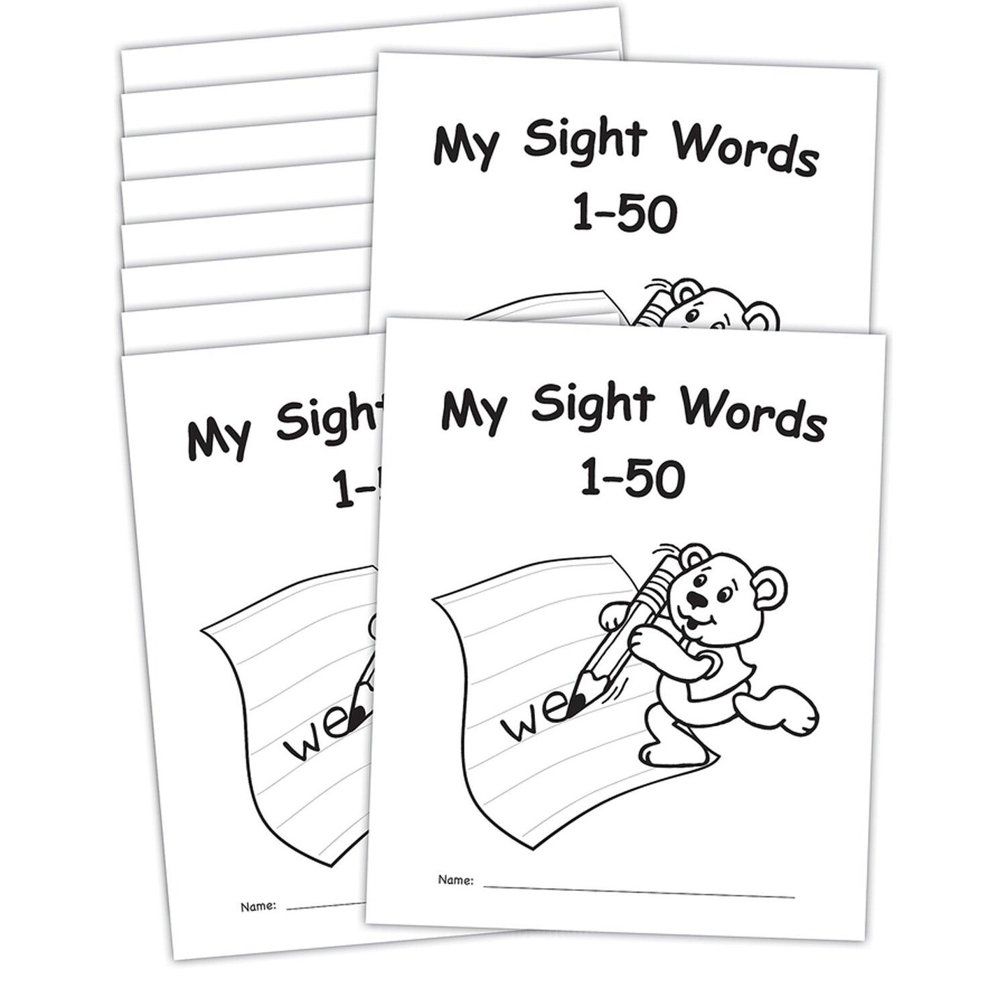My Own Books&#x2122;: Sight Words 1-50, 10-Pack