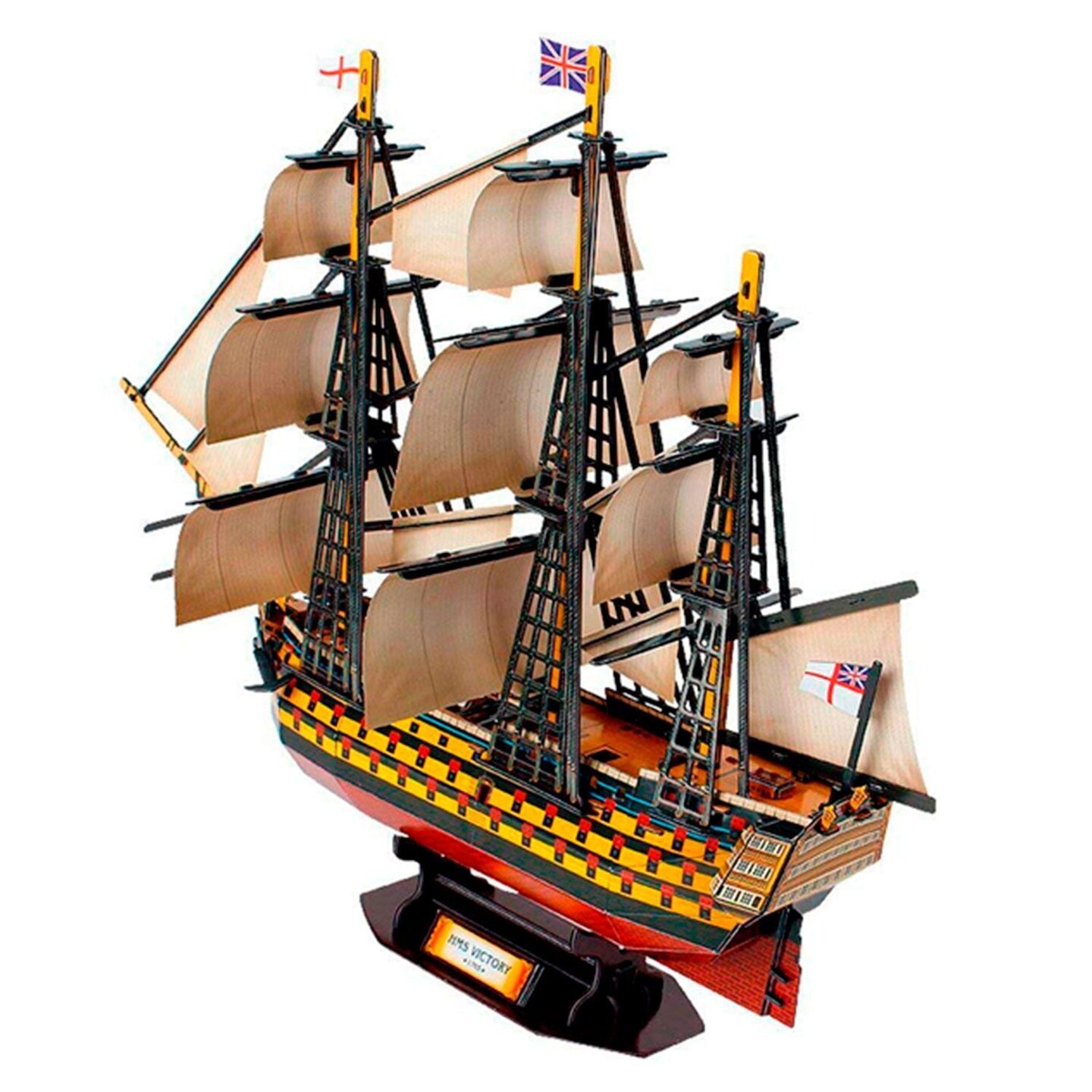 Model Ship Kit - HMS Victory Battleship. Papercraft 3D Puzzle