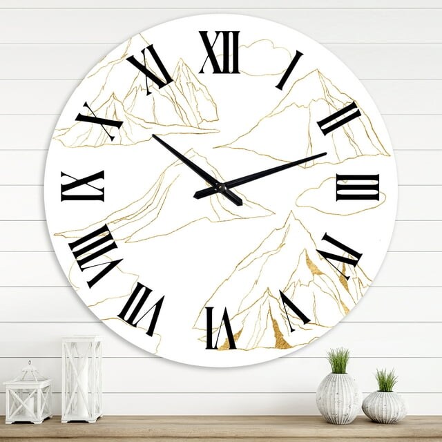 Designart 1 in Quartz Modern/Contemporary Wall Clock(Size 29&#x22; x 29&#x22;)