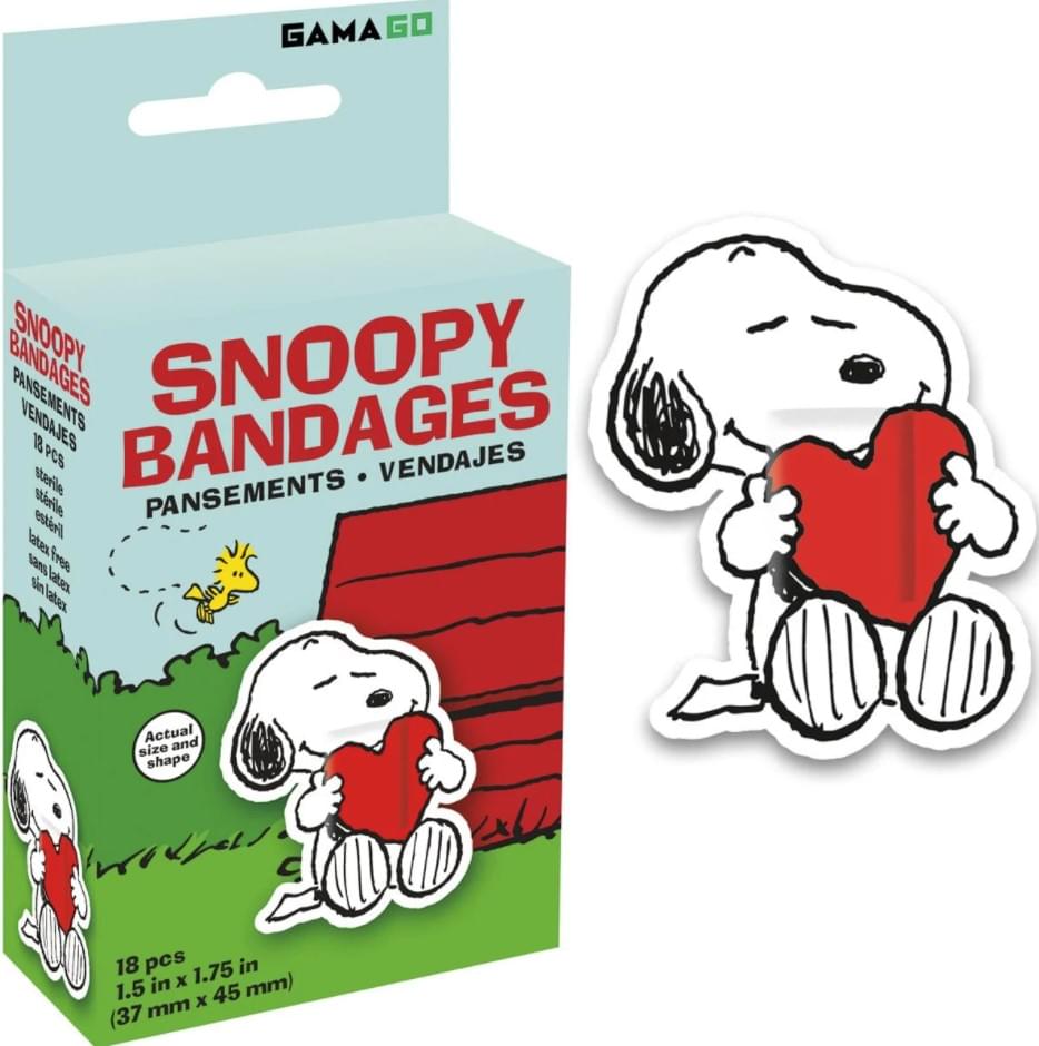 Peanuts Snoopy Self-Adhesive Bandages | 18 Count