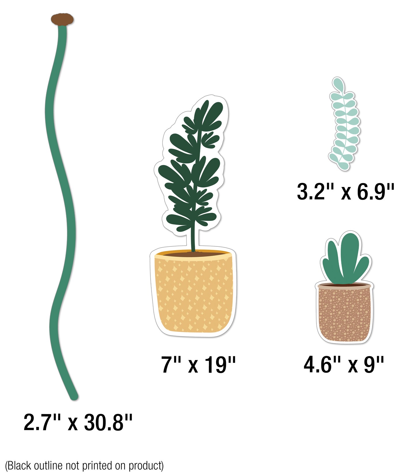 Carson Dellosa Grow Together 72 pc Bundle Bulletin Board Set, Colorful Cardstock Plants and Flower Cutouts, Name Labels, Garden Theme Decorations for Homeschool and Classroom Decor