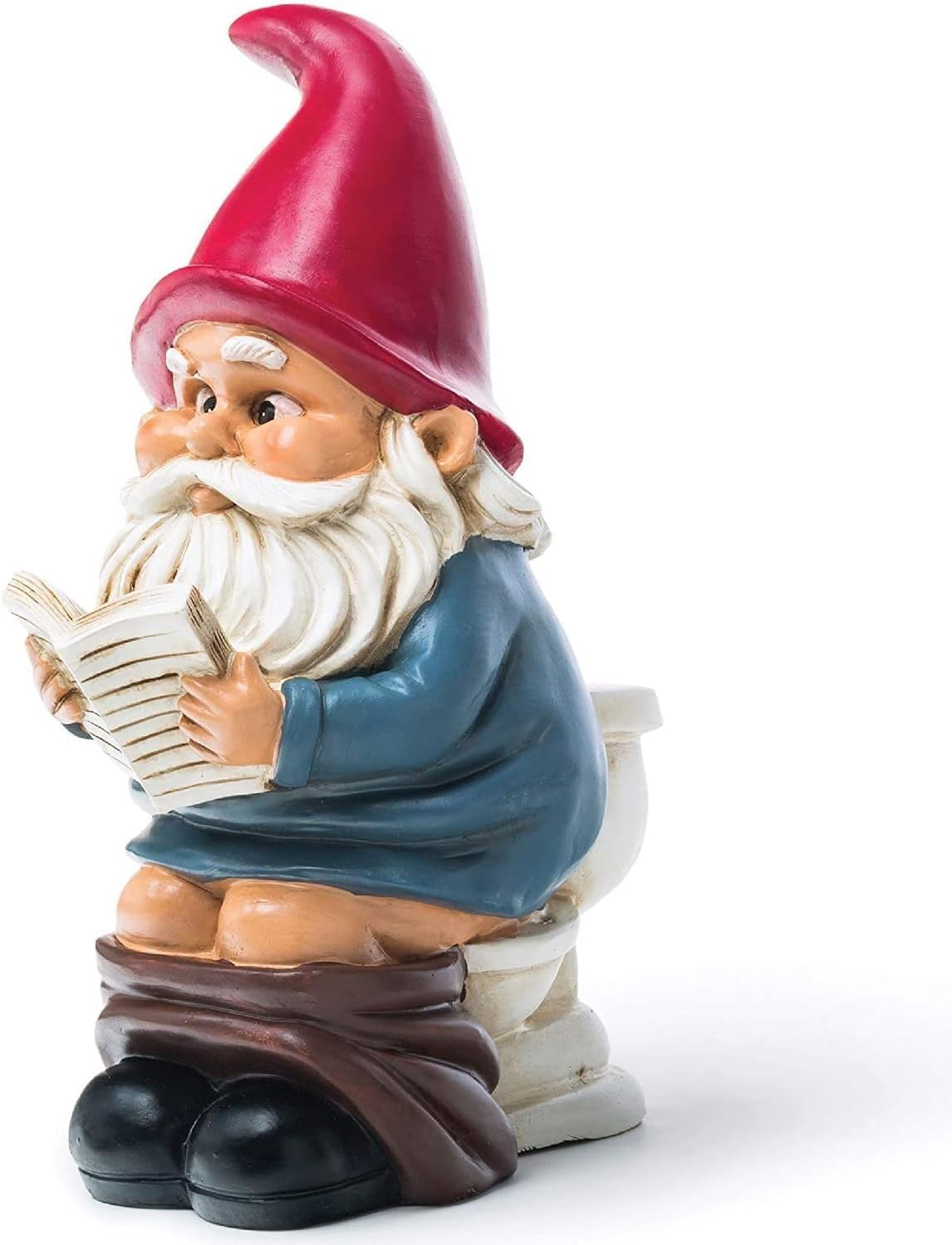 Durable Ceramic Gnome Statue: Weather-Proof Outdoor Gnomes for Yard, Lawn, and Garden Decor - Hilarious Gag Gift