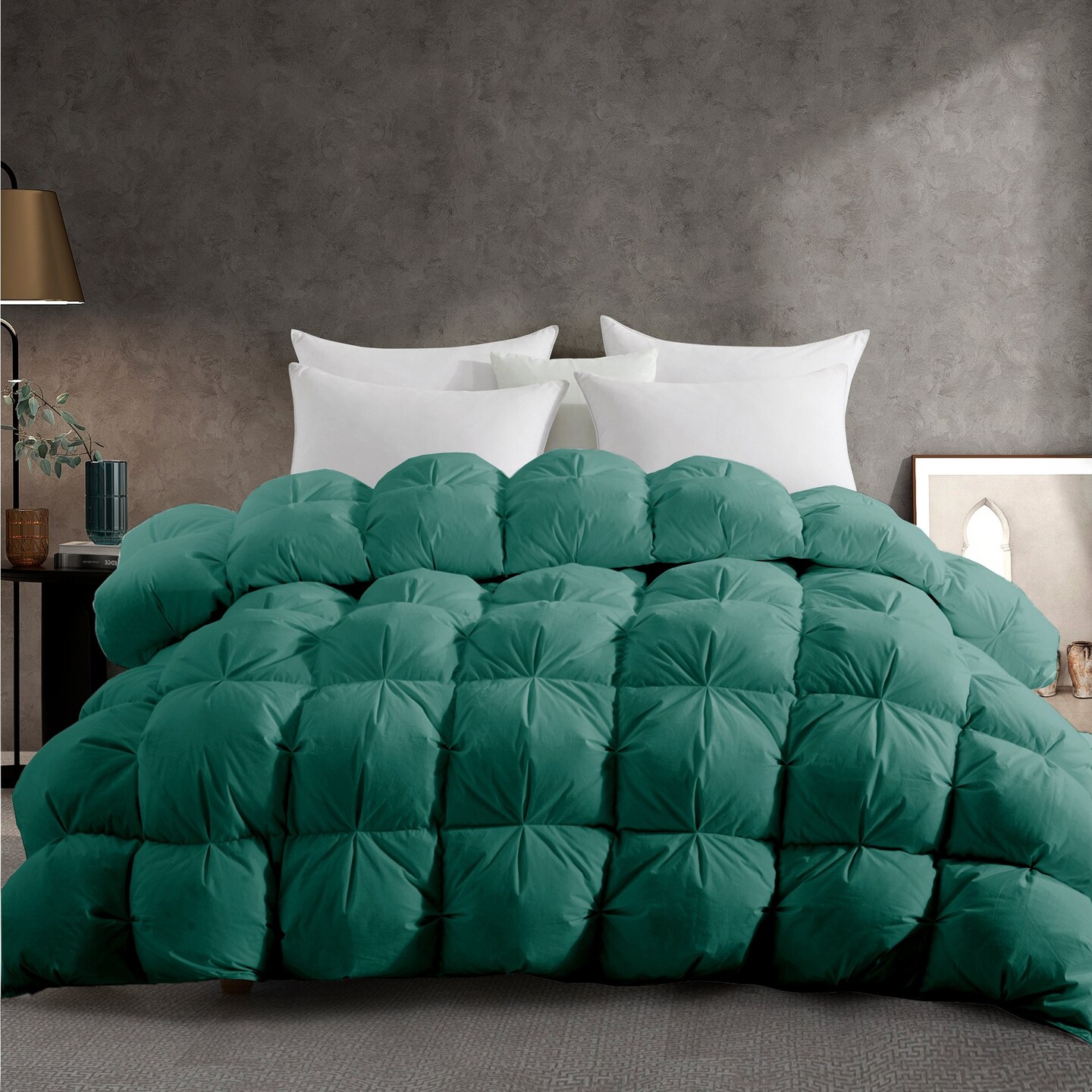 Puredown All Season Hotel Bedding Comforter-Ultra Soft Goose Down Feather Duvet Insert