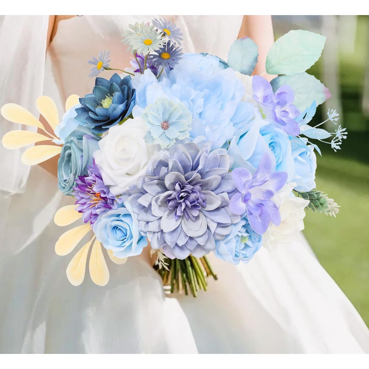 Mix Fake Flower in Fairy Purple