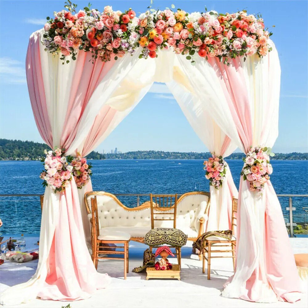 Heavy Duty Wedding Backdrop Stand Kit Canopies Frame Adjustable Decor Background