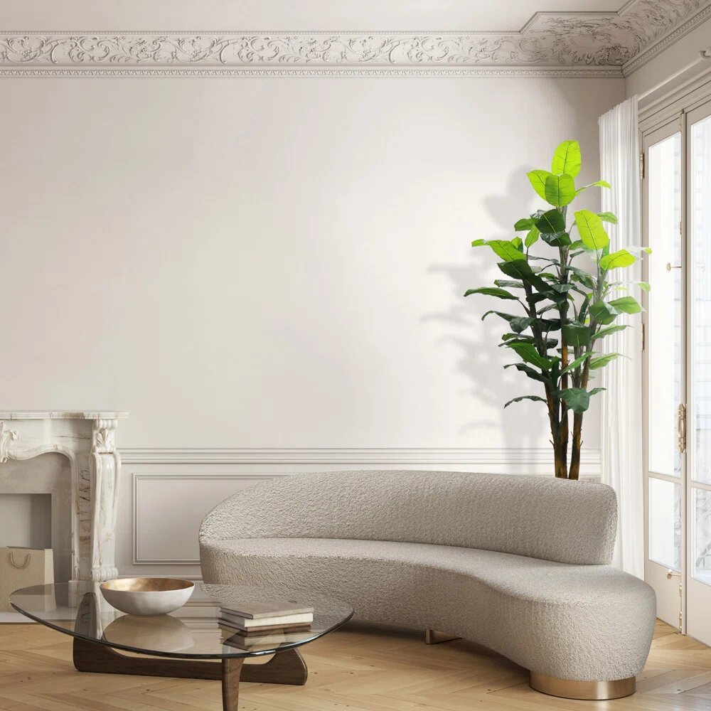 Luxurious 84-Inch Faux Banana Tree - Realistic Artificial Tropical Plant for Premium Home or Office Decor, Floral Home by Artificial Flowers
