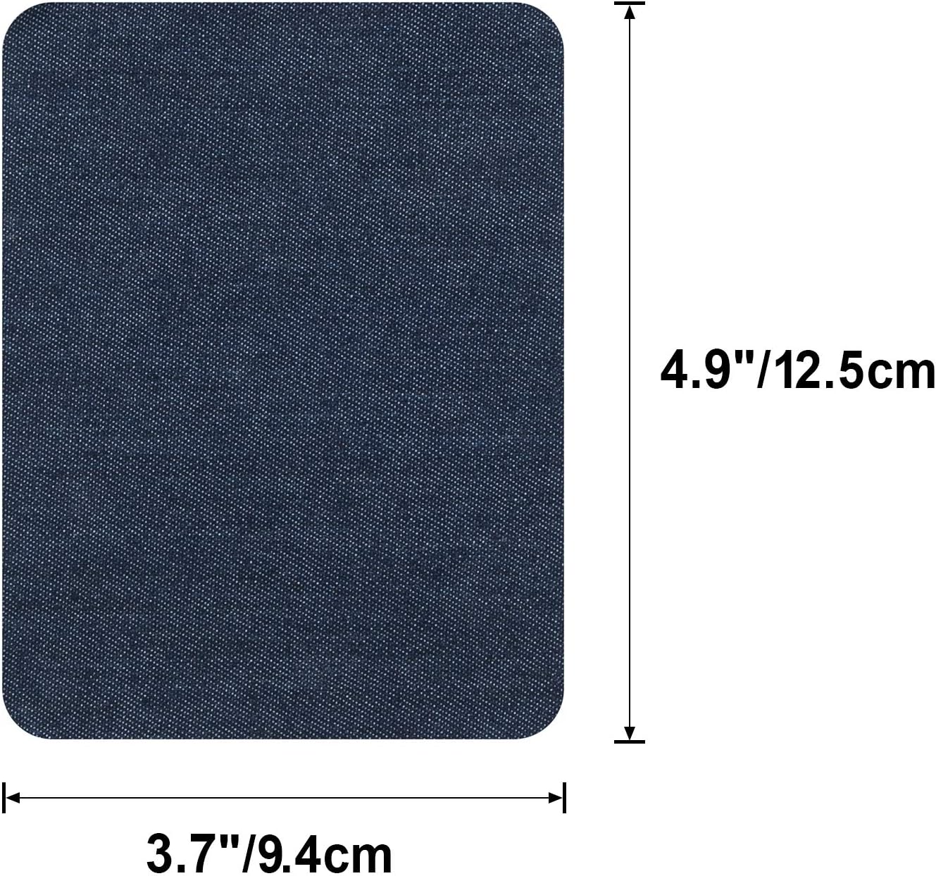 Iron On Patches for Clothing Jeans 30 PCS, Denim Repair Patches Kit 4.9 x 3.7 Inch, 5 Colors