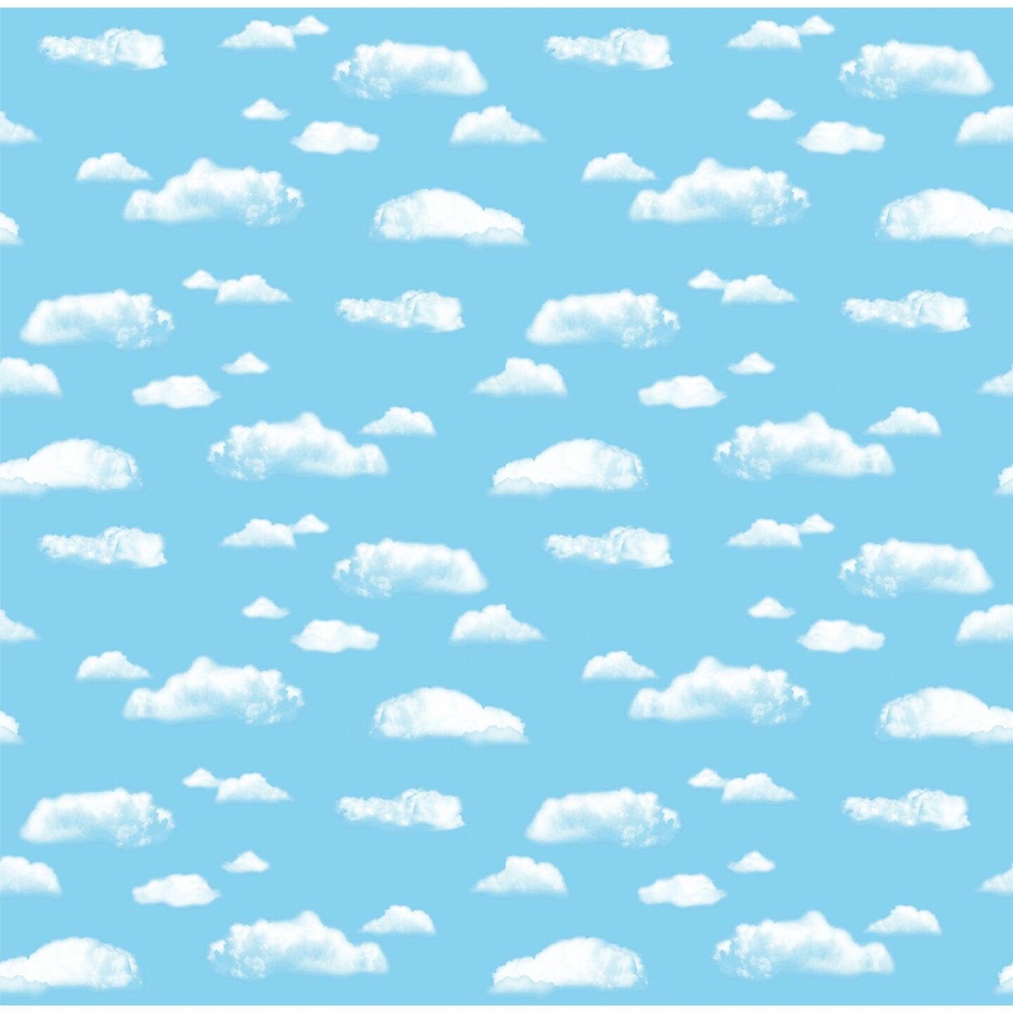 Bulletin Board Art Paper, Clouds, 48&#x22; x 50&#x27;, 1 Roll