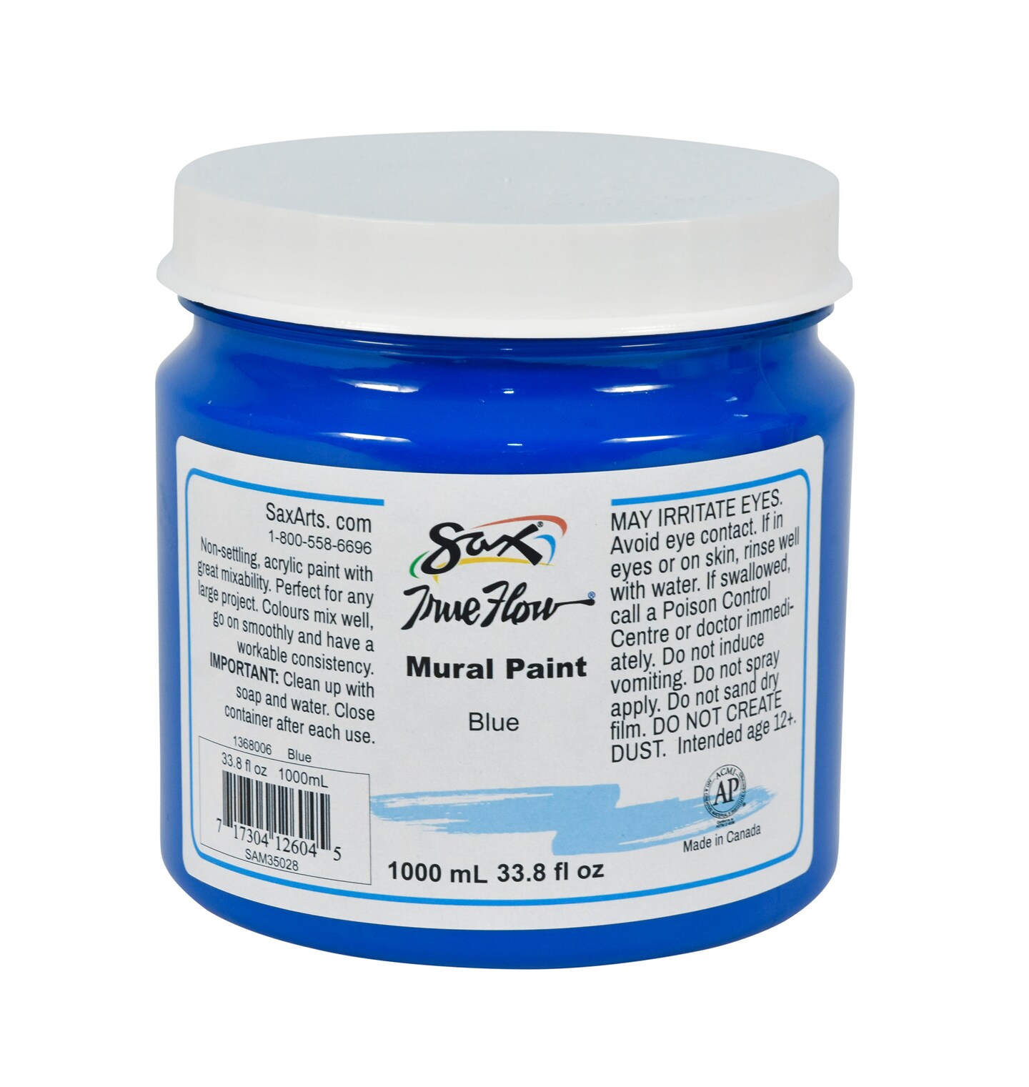 Sax Acrylic Mural Paint, 33.8 Ounces, Blue