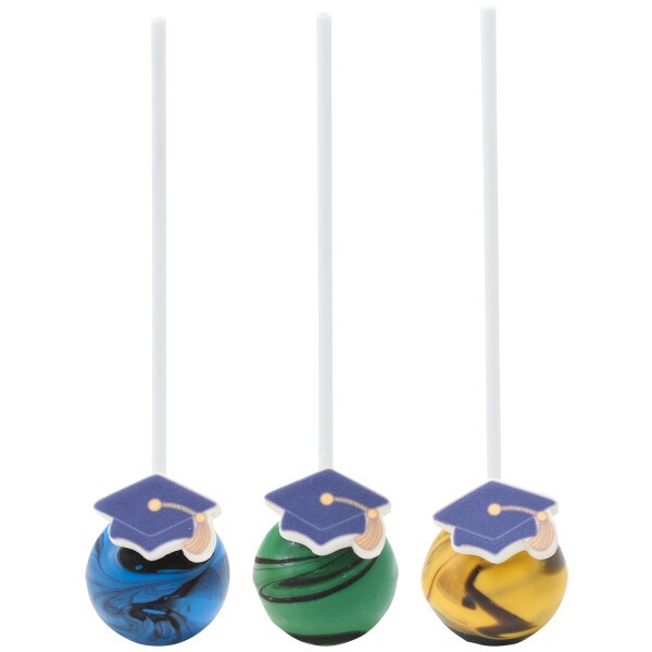 Graduation Hat Sweet D&#xE9;cor&#xAE; Edible Decorations 12ct