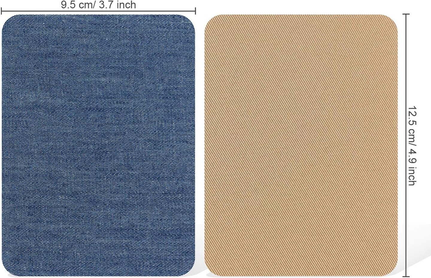 30 Pieces Iron on Patches for Clothing Repair Fabric Patches Iron on for Denim Jean Repair Patch Decorating Kit Repair Canvas Fabric for Puffer Down Jacket (Classic Colors)