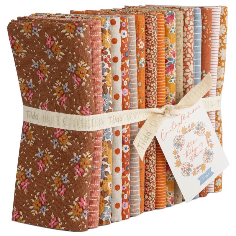 Tilda Fabrics Creating Memories Autumn Fat Quarter Bundle - 20" x 22" - 100% Cotton