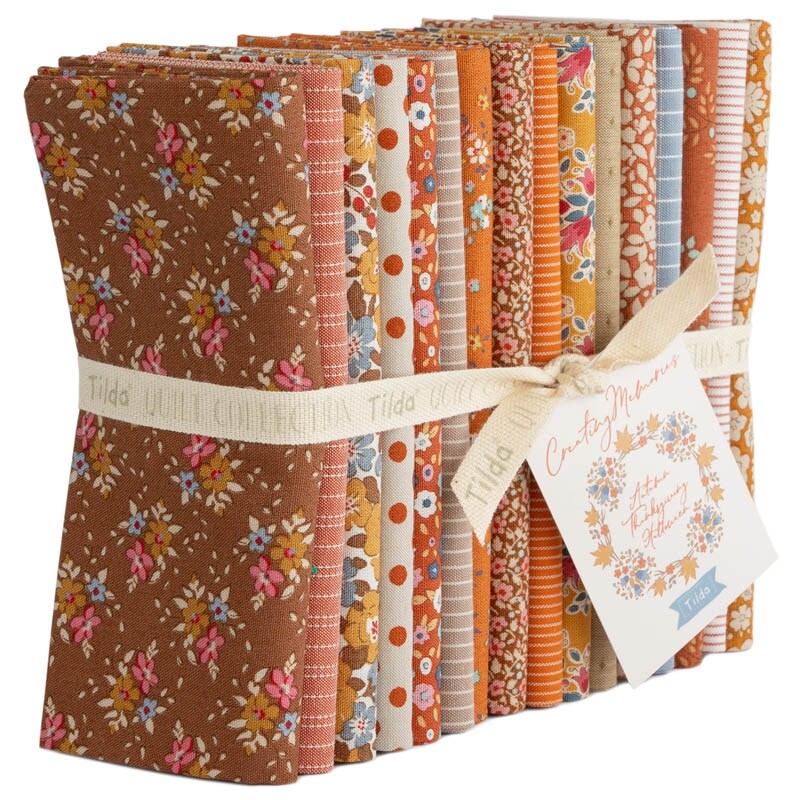 Tilda Fabrics Creating Memories Autumn Fat Quarter Bundle - 20&#x22; x 22&#x22; - 100% Cotton