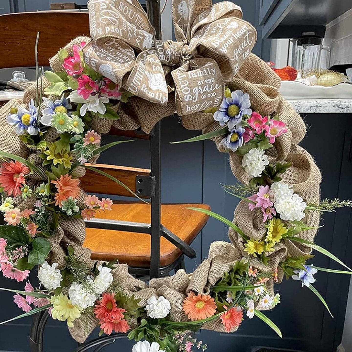 3 Inch Burlap Wide Fabric Craft Ribbon,10 Yard, Natural Brown Ribbon for Bow Crafting,Wreath-Making, Tree Decoration