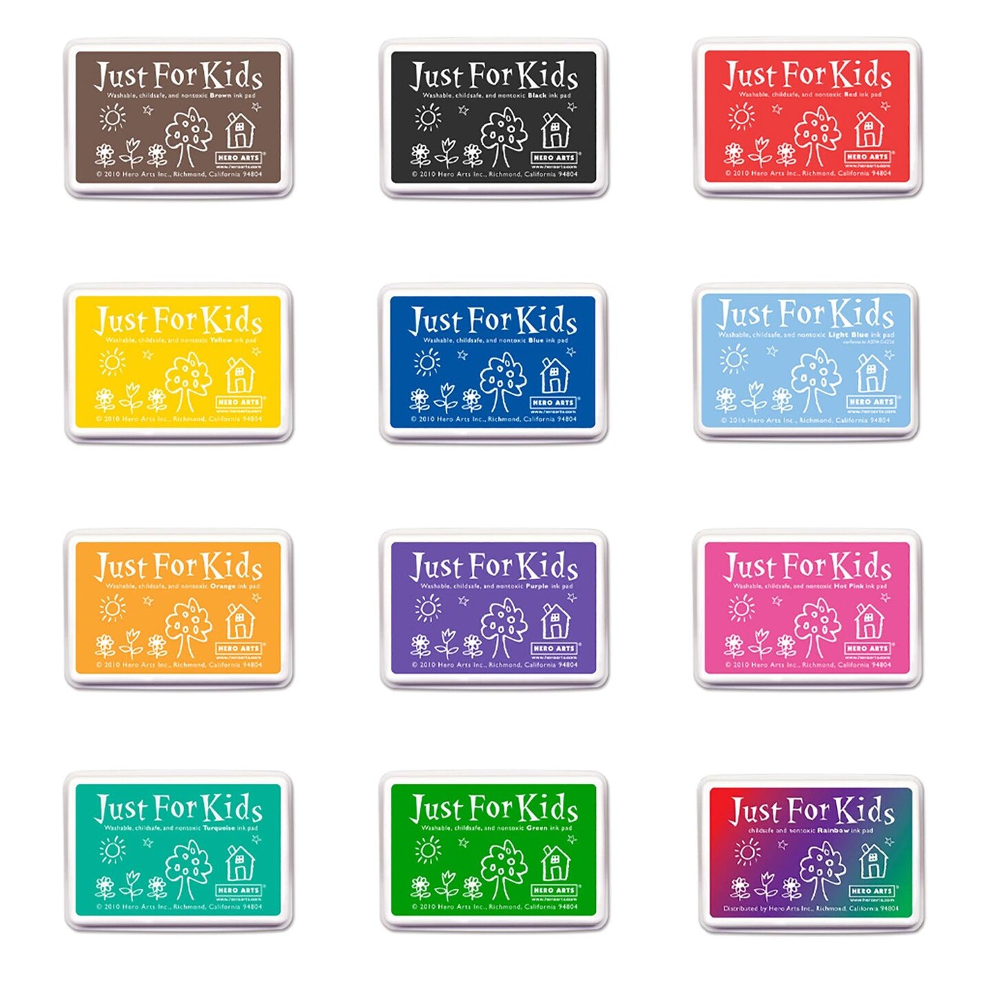 Just for Kids&#xAE; Get Them All Ink Pad Bundle, Pack of 12