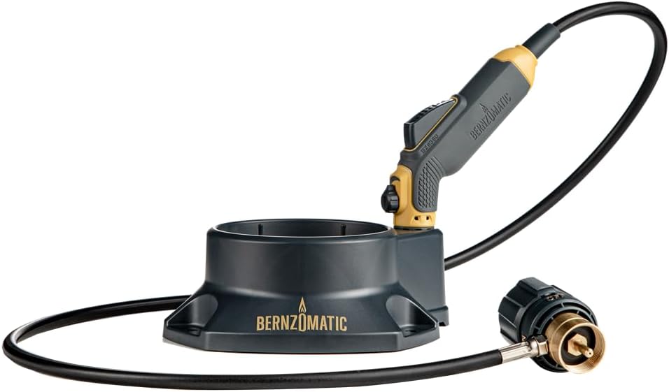 Bernzomatic FirePoint Creator Tool — Precision Hand Torch For MAP-Pro Or Propane, Adjustable Flame, With Hose & Stand