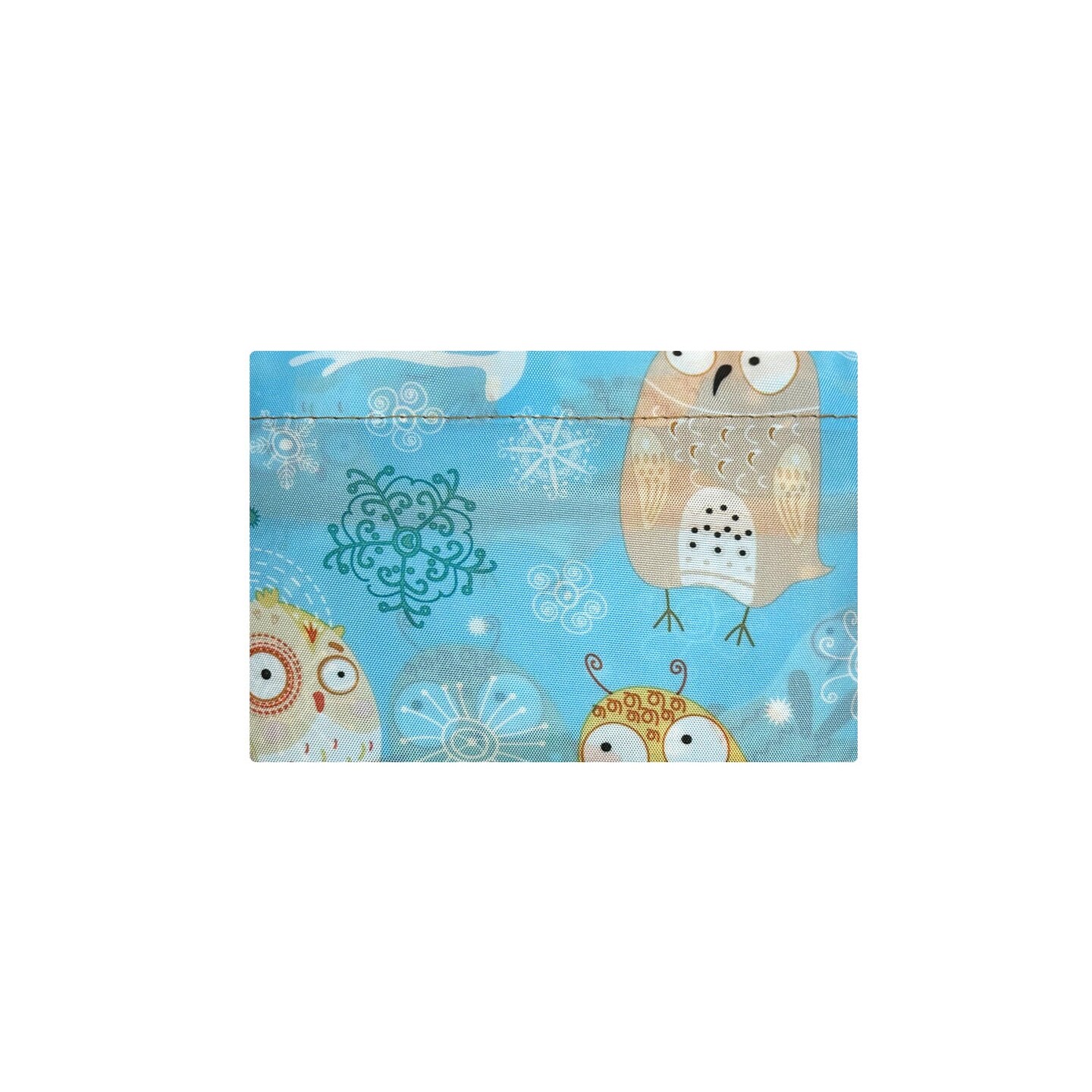 Wrapables Large Foldable Tote Nylon Reusable Grocery Bags, Silly Owls