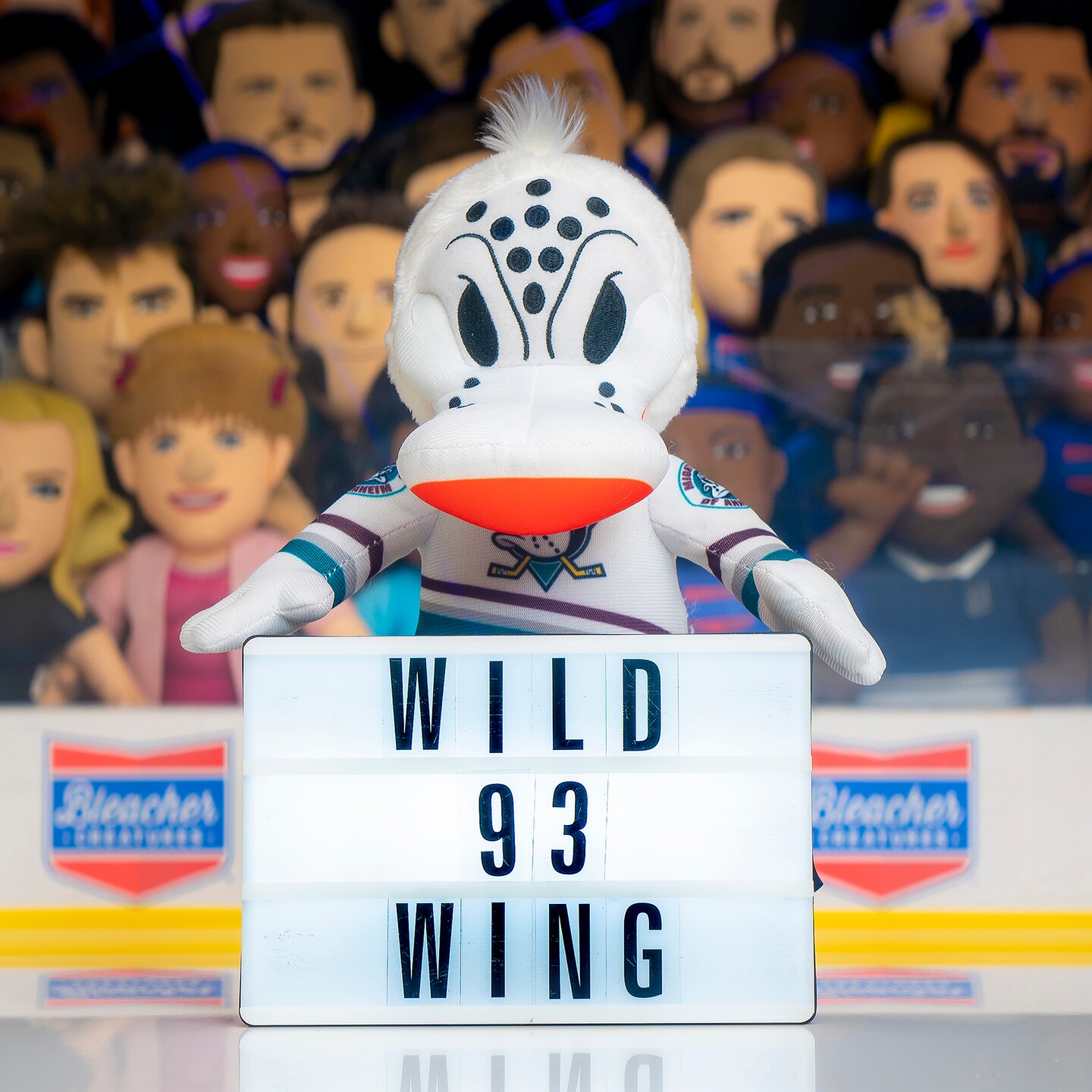 Bleacher Creatures Anaheim Ducks Wild Wing 10&#x22; Mascot Plush Figure (Teal Triangle Uniform)