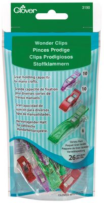 Clover Wonder Clips - 26 pieces - assorted sizes