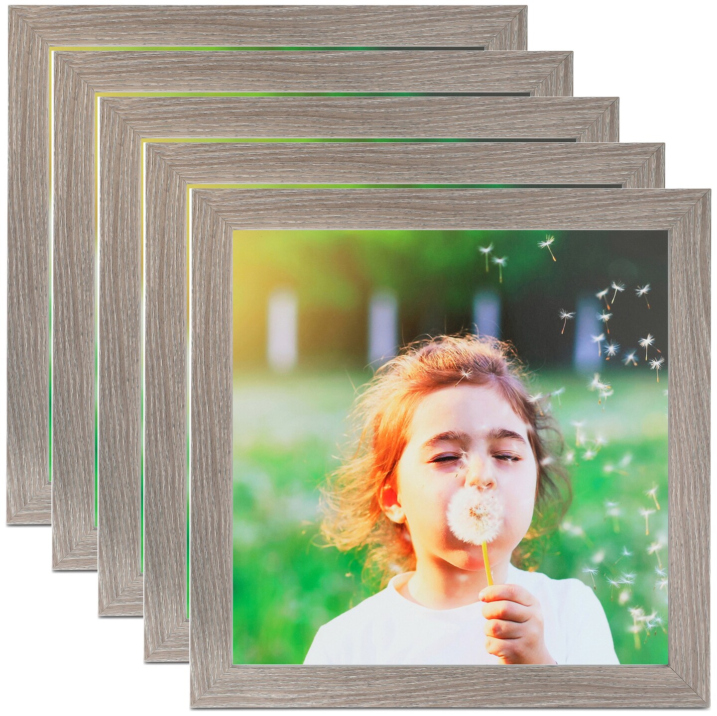 ArtToFrames 10x10 Inch Modern Picture Frame, Multi Pack, Comes with Regular Glass (WOMPack-46-10x10)